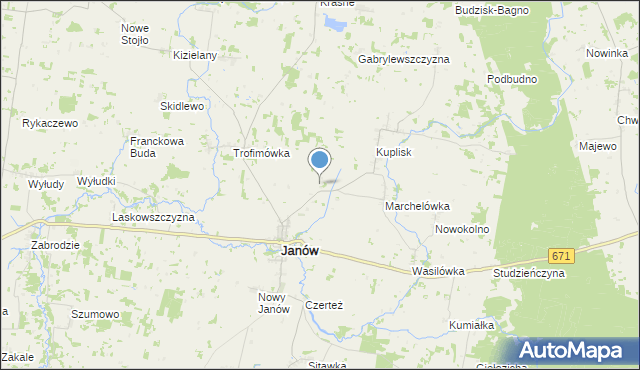 mapa Kolonia Marchelówka, Kolonia Marchelówka na mapie Targeo